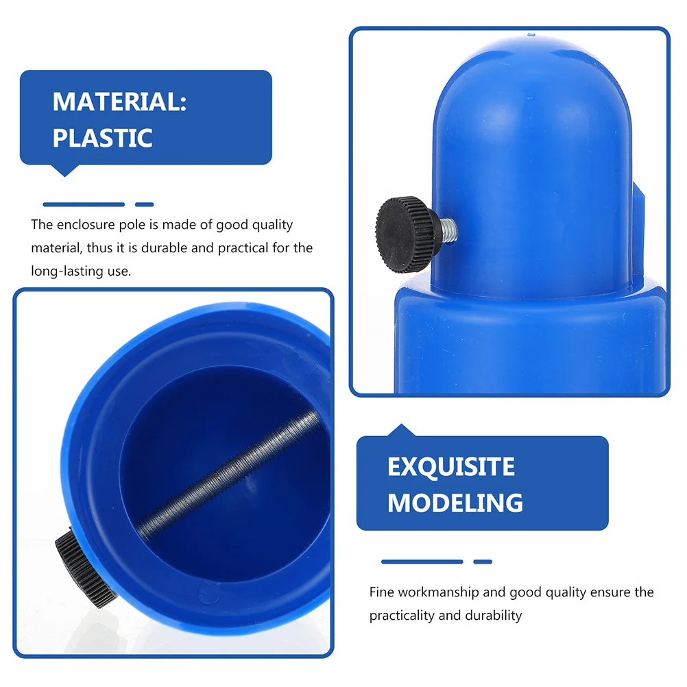 4 مجموعات قبعة أنبوب الترامبولين سهلة التركيب قبعات نهاية القطب ل الضميمة المستقرة صافي دعم حل غطاء قضيب مانعة لتسرب الماء #4