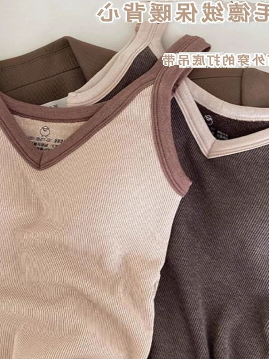 เสื้อกั๊กกำมะหยี่เยอรมันแบบมีฮีตเตอร์ รุ่น Sli Comfortable พร้อมแผ่นรองหน้าอก ทรงเข้ารูป สไตล์เกาหลี เหมาะสำหรับใส่ลำลองในฤดูใบไม้ร่วง