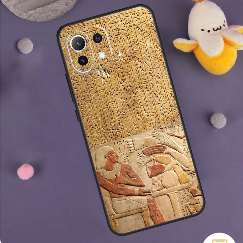 Egypt Pharaoh Mural Case For POCO F6 X6 X5 X3 Pro M6 M5s F3 F5 Xiaomi 14 13 Ultra 12 Lite 11T 12T 13T Pro Cover