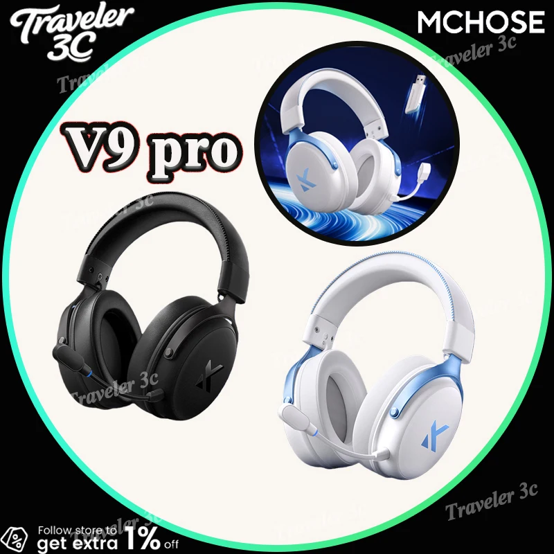 

Горячая распродажа: Игровые наушники MCHOSE V9 Pro с индивидуальной настройкой, трехрежимные, для киберспорта, с поддержкой Hi-Res музыки и активным шумоподавлением, для ПК