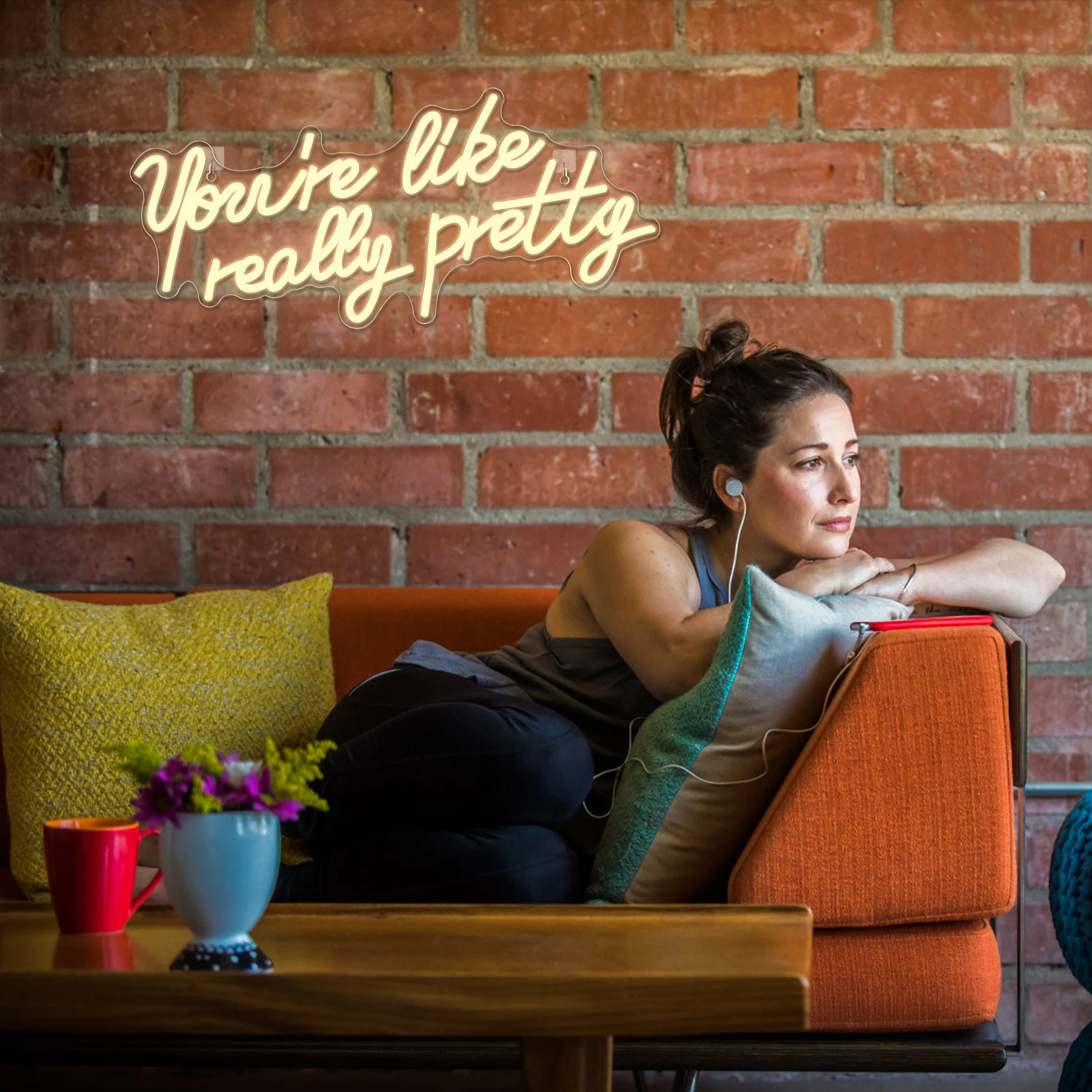 You're Like Really Pretty Neon LED Signs Warm Night Lights For Wedding Proposal Engagement USB Powered Hanging Wall Room Decor