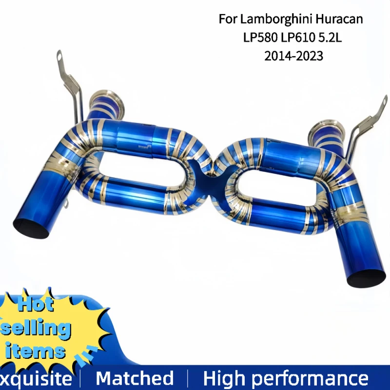 

Выхлопная система Catback для Lamborghini Huracan LP580 LP610 5.2L 2014-2023, титановые выхлопные трубы и глушитель