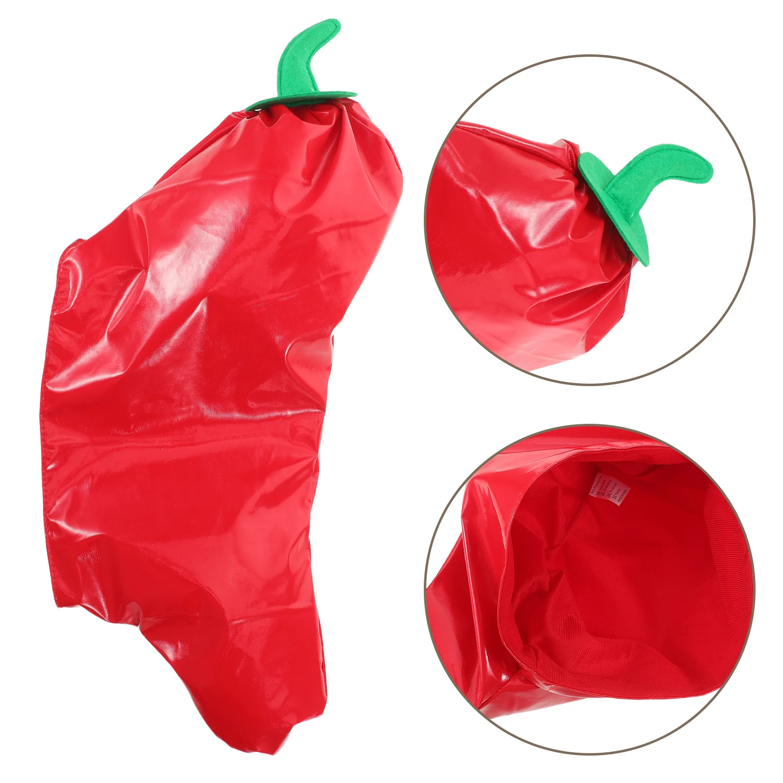 

Red Chili Pepper Hat Funny Food Party Costume Accessory Halloween Dress Up Silly Hat for Adults Festival Cosplay