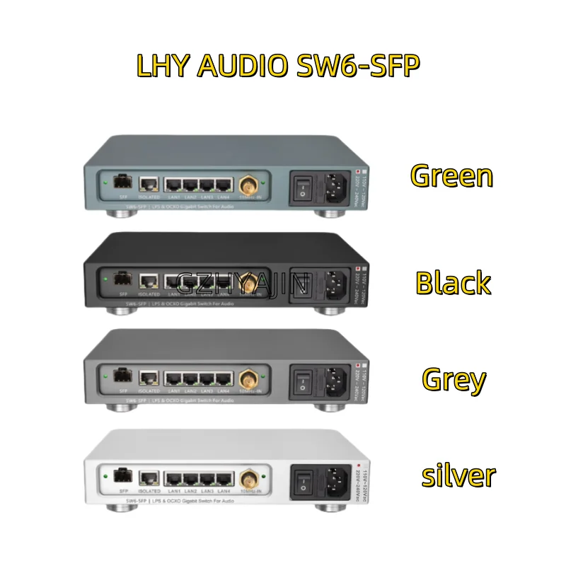 LHY AUDIO SW6-SFP audio HIFI fever switch fully linear DC powered OCXO constant temperature crystal oscillator