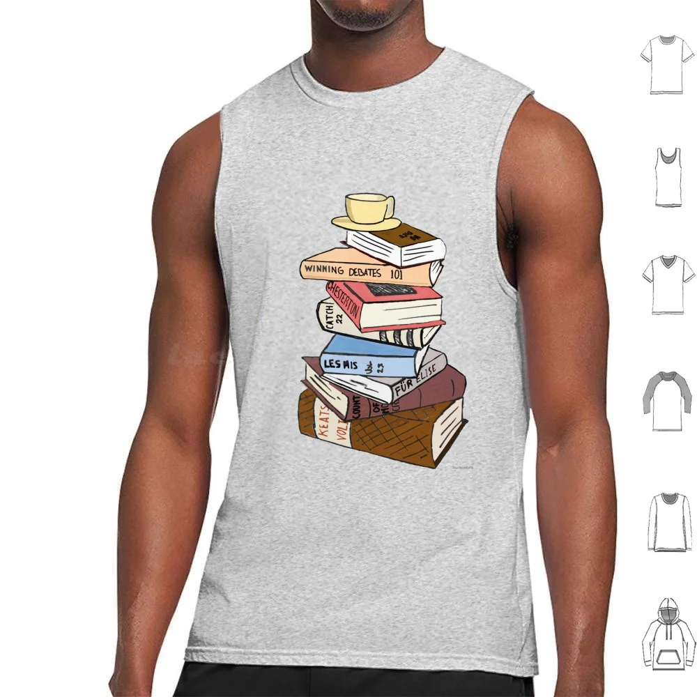 A Day In The Life Tank Tops Print Cotton Books Day Life Tea Keats Catch 22 Count Of Monte Cristo Reading Sketch Red Cases