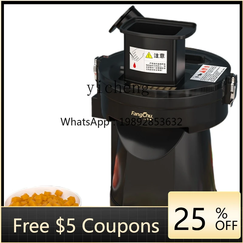 

ZK Multifunctional Vegetable Cutter Commercial Automatic Radish Potato Fruit Cutter Ding Slice Shredder Artifact