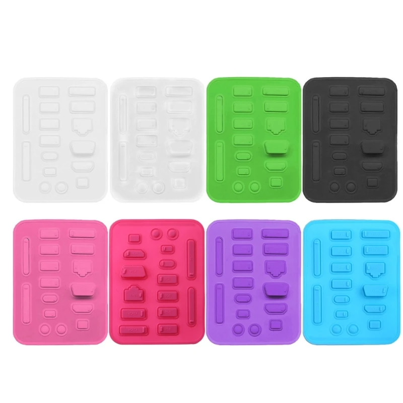 USB Port Cover Anti Dust Protector for Desktop PC Laptops Anti Dust Protector 16 Pieces