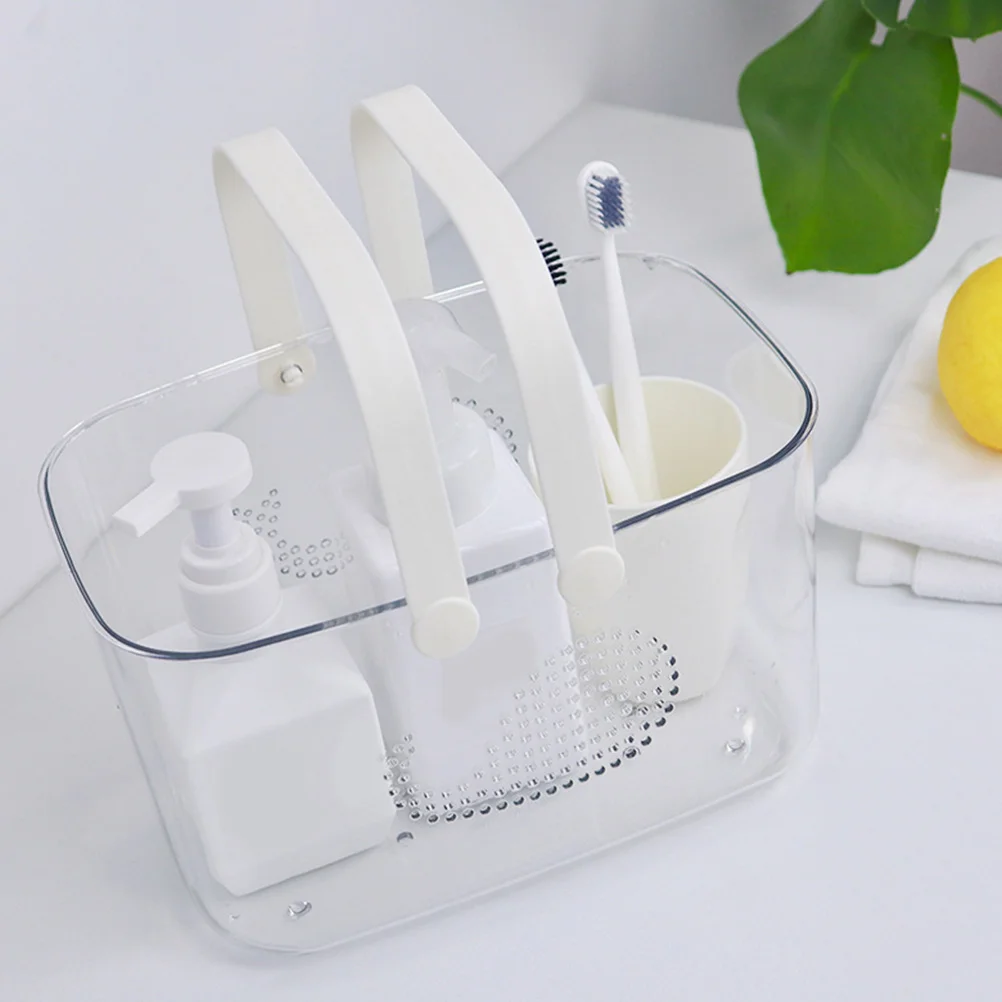 

Whale Wash Basket With Handle Plastic Storage Organizer For Bathroom Kitchen Dorm Portable Thickened Reusable Small