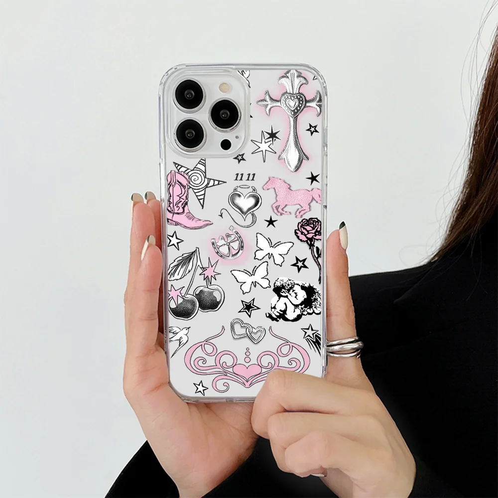 حافظة هاتف Nessa Barrett Magsafe لهاتف iPhone 16 14 13 12 15 Pro Max X XR XS Plus غطاء من البولي يوريثان الحراري الناعم الشفاف