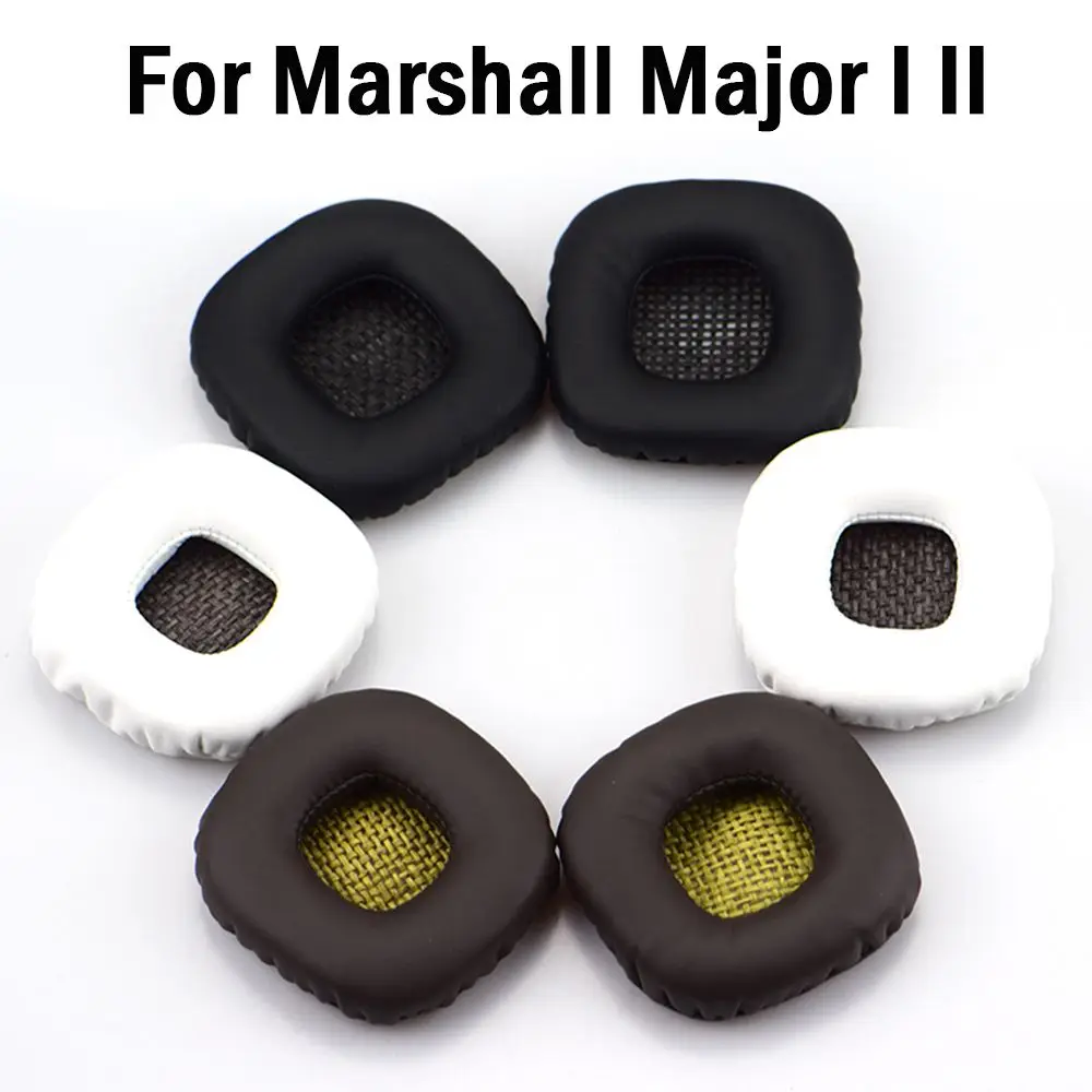 Marshall Major I II용 소프트 헤드폰 헤드셋 교체용 폼 쿠션 커버 이어 패드 1쌍