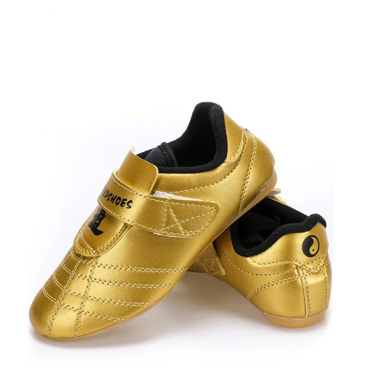 Taekwondo Shoes Golden Men's Sneaker Breathable Kung Fu Wushu Shoes Taichi Karate Martial Arts Wrestling Sneakers Kids Taekwondo