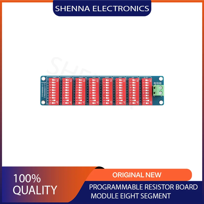 2 PCS/Lot integrated ic  0.1ΩOhm-9999999ΩOhm Programmable Resistor Board Module Eight Segments 1% Accuracy