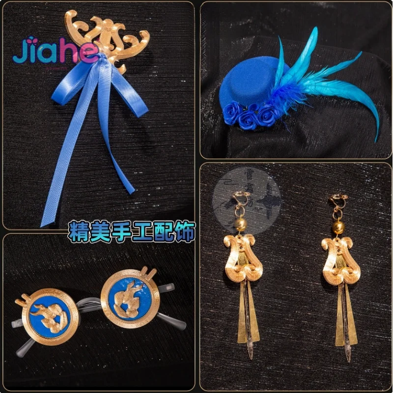 تشى Shiyi العتيقة تأثيري حلي لعبة الهوية الخامس المرأة الحلو النمط الصيني فستان قبعة ملحق الدعامة هالوين كرنفال مجموعة #6