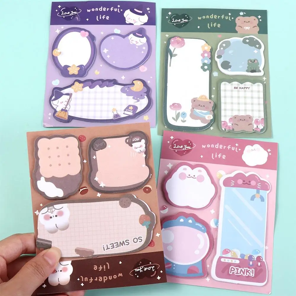 Notebook Bear Cartoon Sticky Notes Rabbit To Do List Bear Sticky Notes Kawaii Cartoon Rabbit Sticky Notes Kids Gift