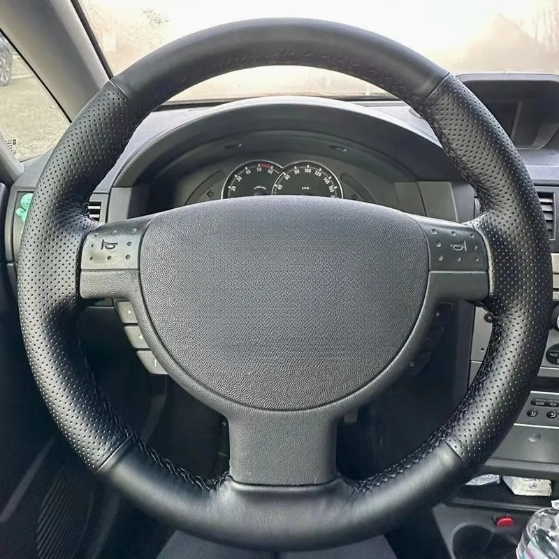 

Leather Cover Trim Braids on Car Steering Wheel For Renault Megane 3 Samsung SM3 Scenic 3 Kangoo 2 Fluence (ZE) Nissan NV250