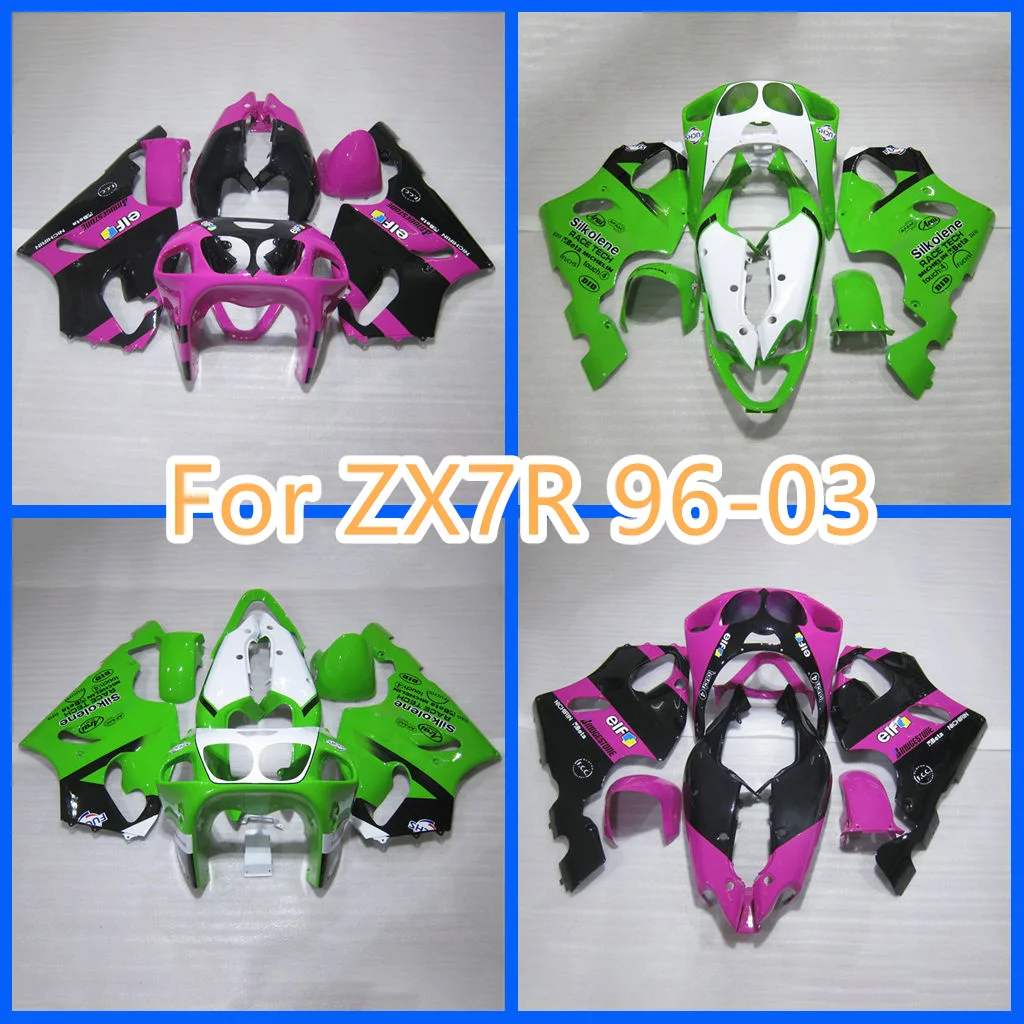 Motorcycle Fairing Kit ABS Plastic Body for Kawasaki ZX 7R 1996 1997 1998 1999 2000 2001 2002 2003 ZX-7R 96 97 98 99 00-03 ZX7R