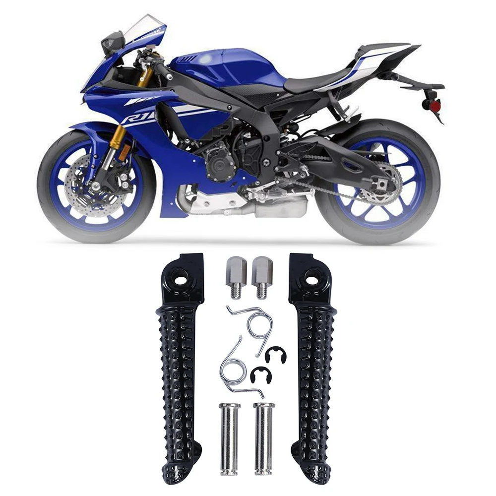 Motorcycle Foot Pegs Pedals Rest Pedal Pedal Spike for YAMAHA YZF R1 YZF R6S YZF R6 R1M MT-01 MT-03 MT-07 MT-09 Black