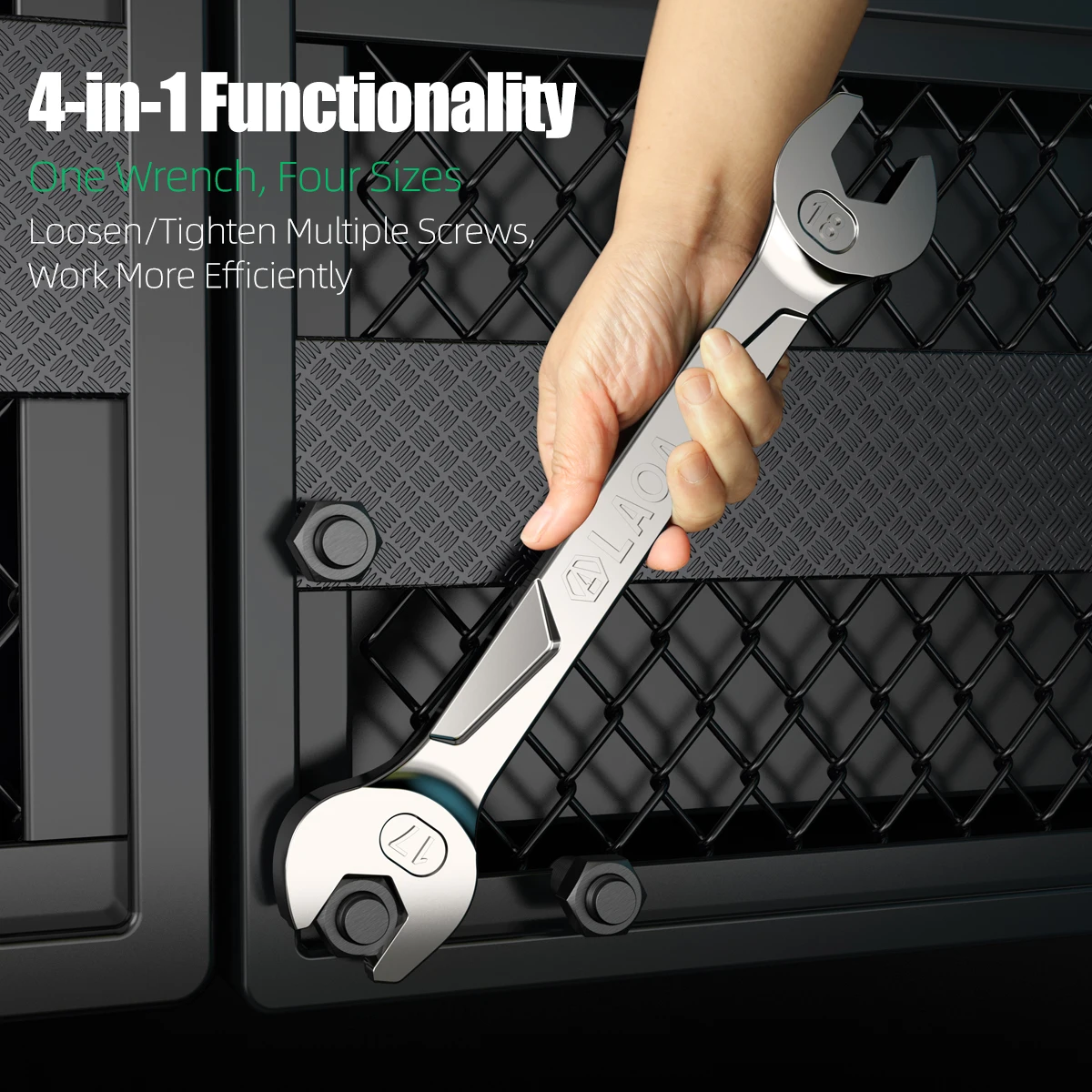 LAOA Multi Size Double End Open End Wrench 55 20MM Optional Professional Durable Hand Tool For Mechanics And DIY Enthusiasts - view 5