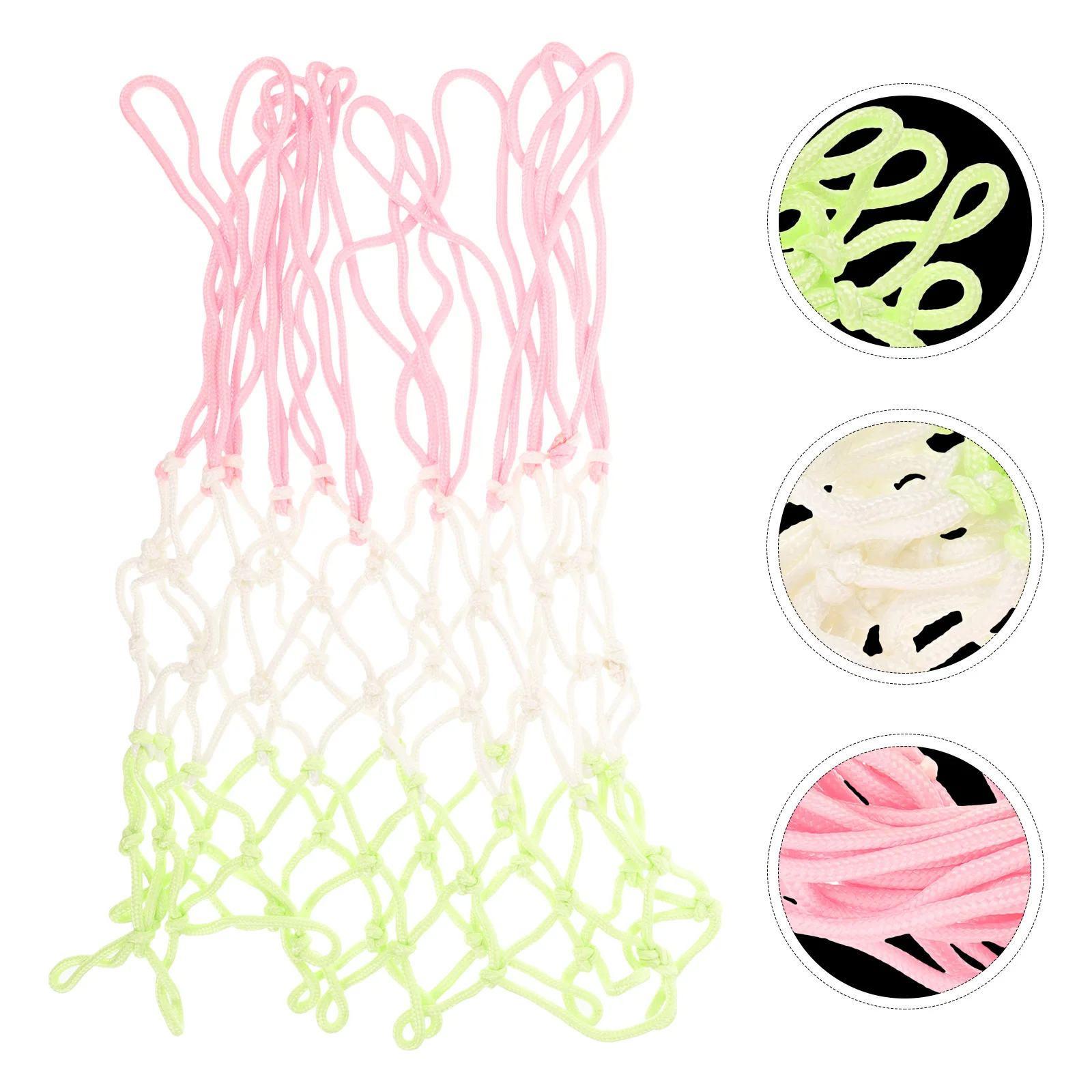 Pool Basketball Net Drainage Replacement Portable Luminous Type Nylon for Frame