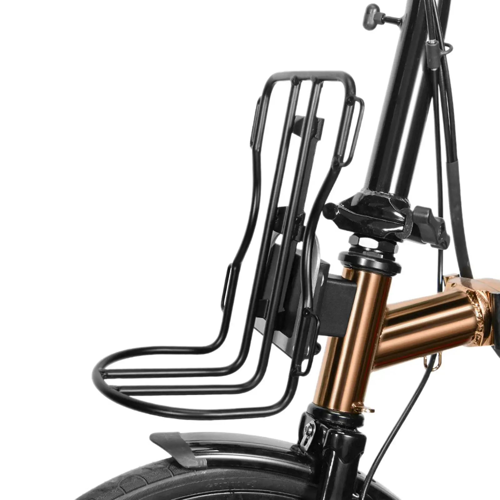 

Front Fork Rack Aluminum Alloy Stable Bike Luggage Shelf for Folding Bicycle Touring Accessories