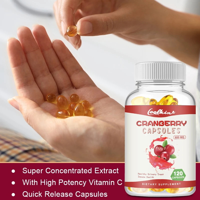 Cranberry Capsules - Relieve Stress, Promote Deep Sleep, Clean Urinary Tract Health