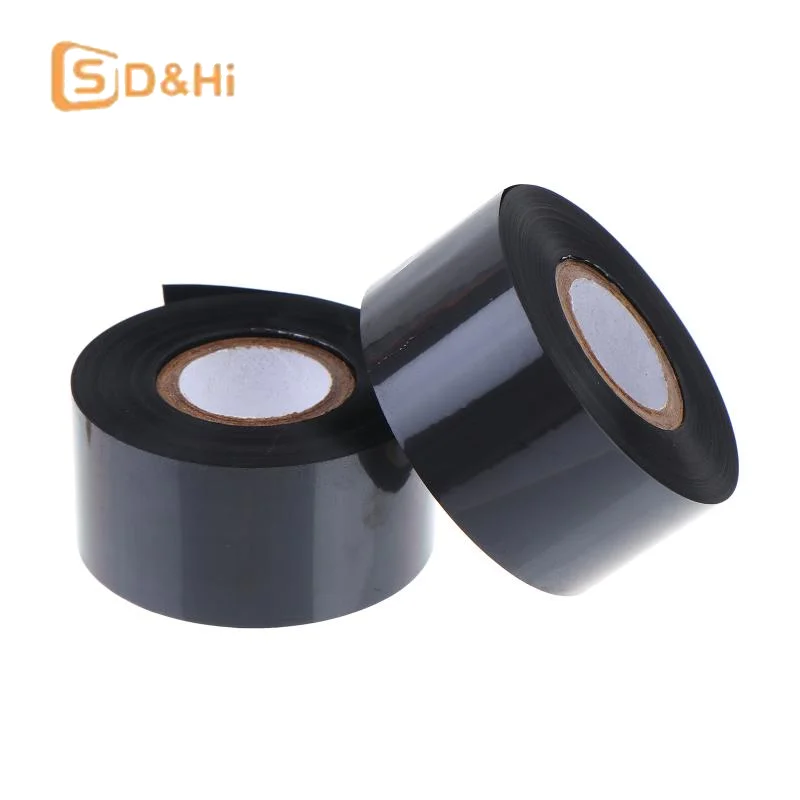 1/2/3pc FC2 30mm*100mBlack Thermal Printing Ribbon For Stamping Machine Printer Ink Heat Transfer Tape Production Date Printing