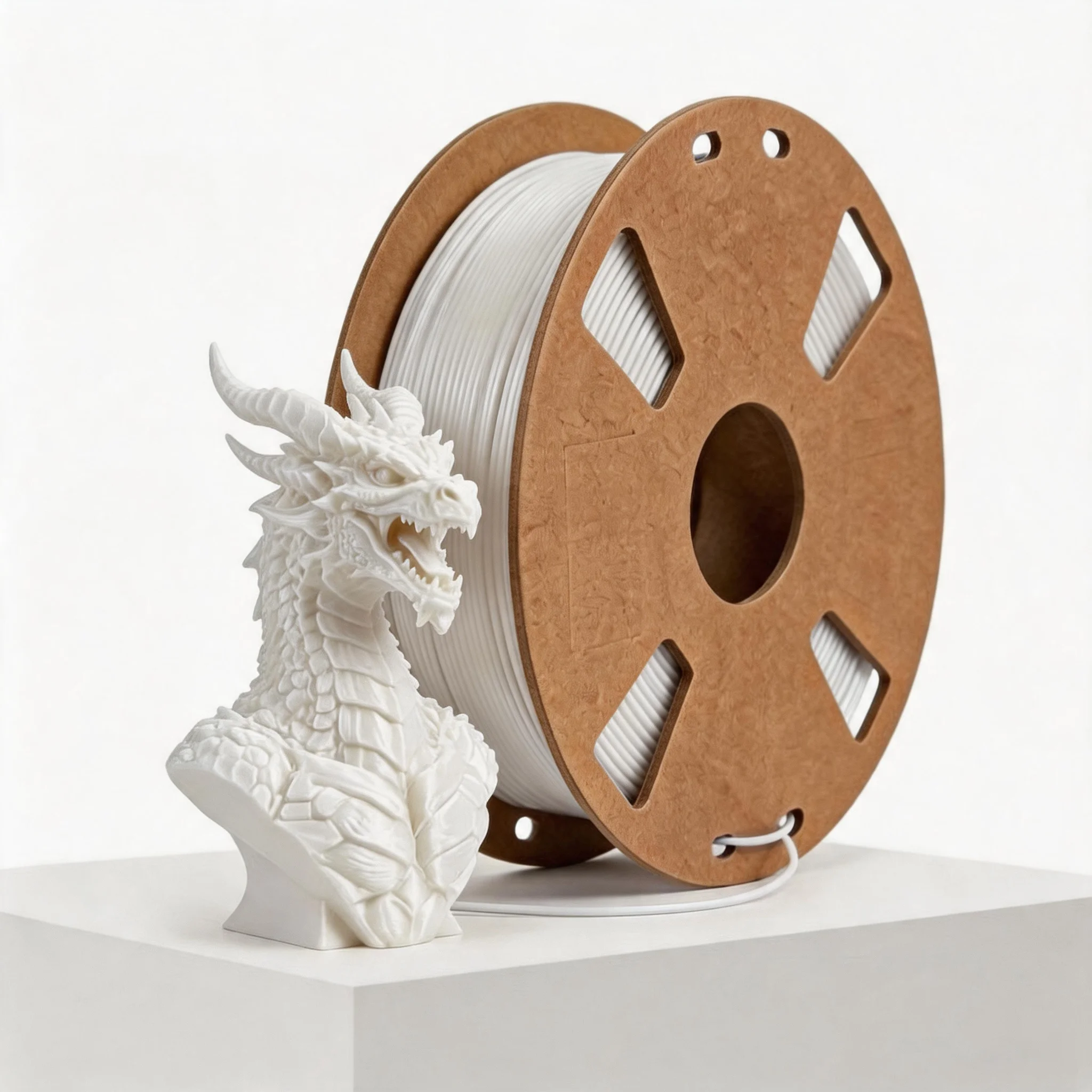 

1kg Spool Neatly Wound PETG 3D Printer Filament 1.75mm Durable White/Black/Transparent Strong Toughness for Stable Printing