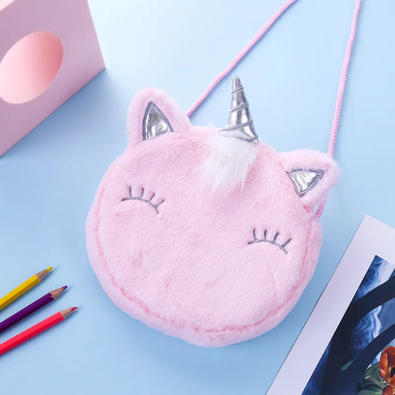 Sac messager en peluche pour enfants, mini sac à main princesse, porte-monnaie pour enfants, sac à main pour filles, animaux de Nairobi Orn, mode mignonne, HTML