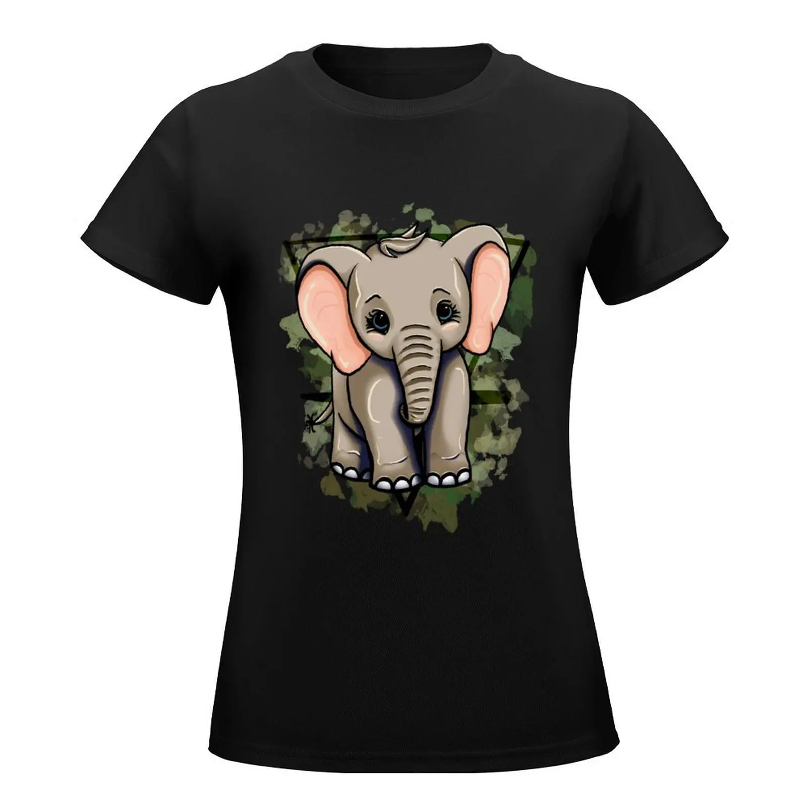 Earth: Elephant T-Shirt aesthetic clothes plus sizes Short sleeve tee tshirts for Women