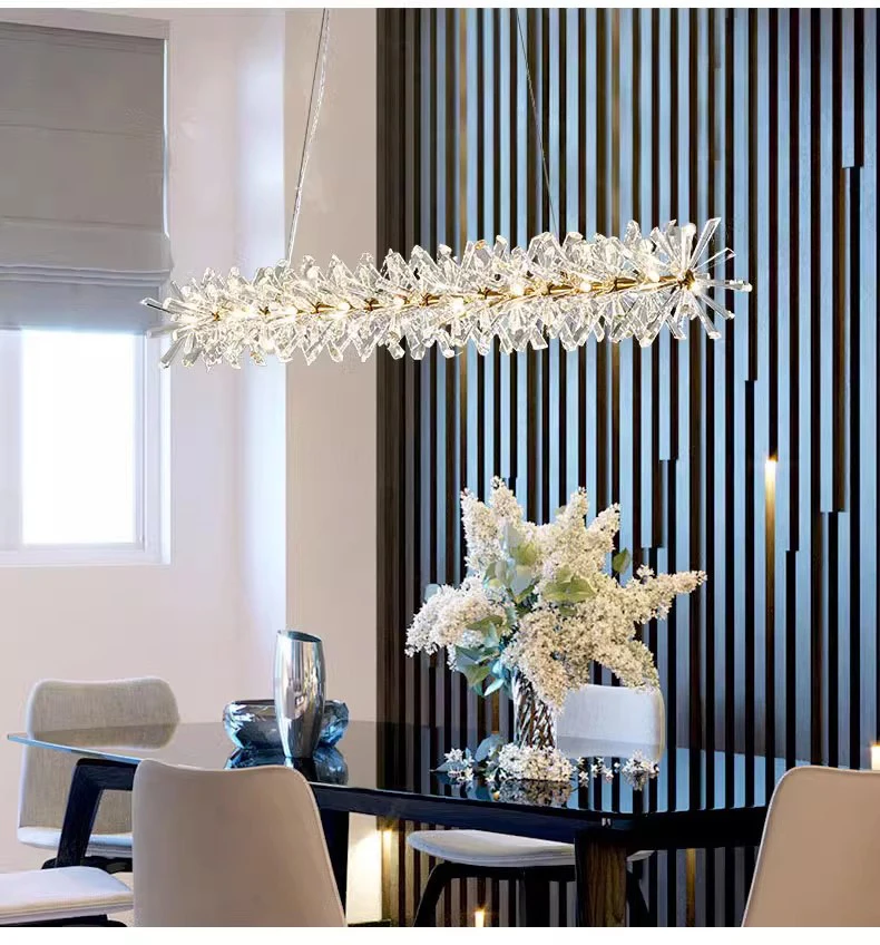 Modern Chandeliers Indoor Luxury Crystal Pendant Lighting Ceiling Chandelier Lamp Modern Round Living Room Bedroom Hanging Lamp