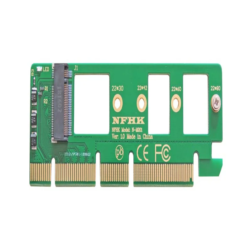 PCIe 3.0 4.0x4x8x16 to NVMe M.2 SSD adapter