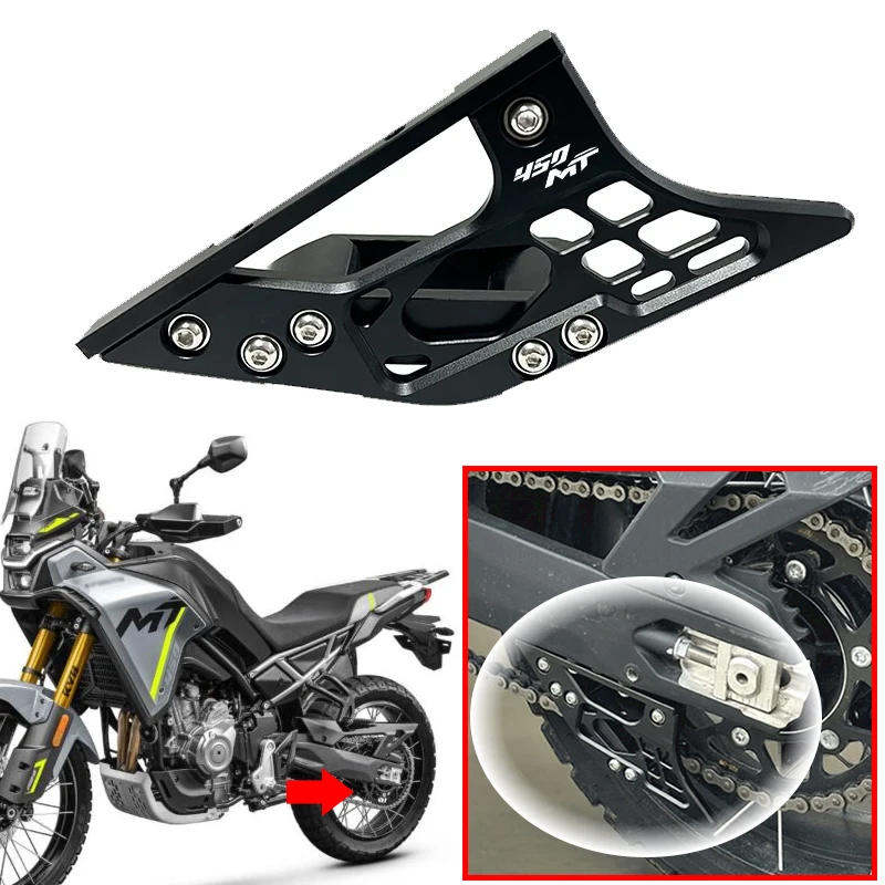 

Motorcycle Accessories Chain Swingarm Guide Slider Roller Guard CF450MT Chian Protect Cover Fit For CFMOTO 450MT MT450 2024 2025