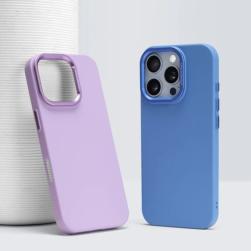 

New magnetic ultra-thin phone case for Apple16promax iPhone15 /14/13promax PCHard Shell Alloy Lens Frame Protective Case