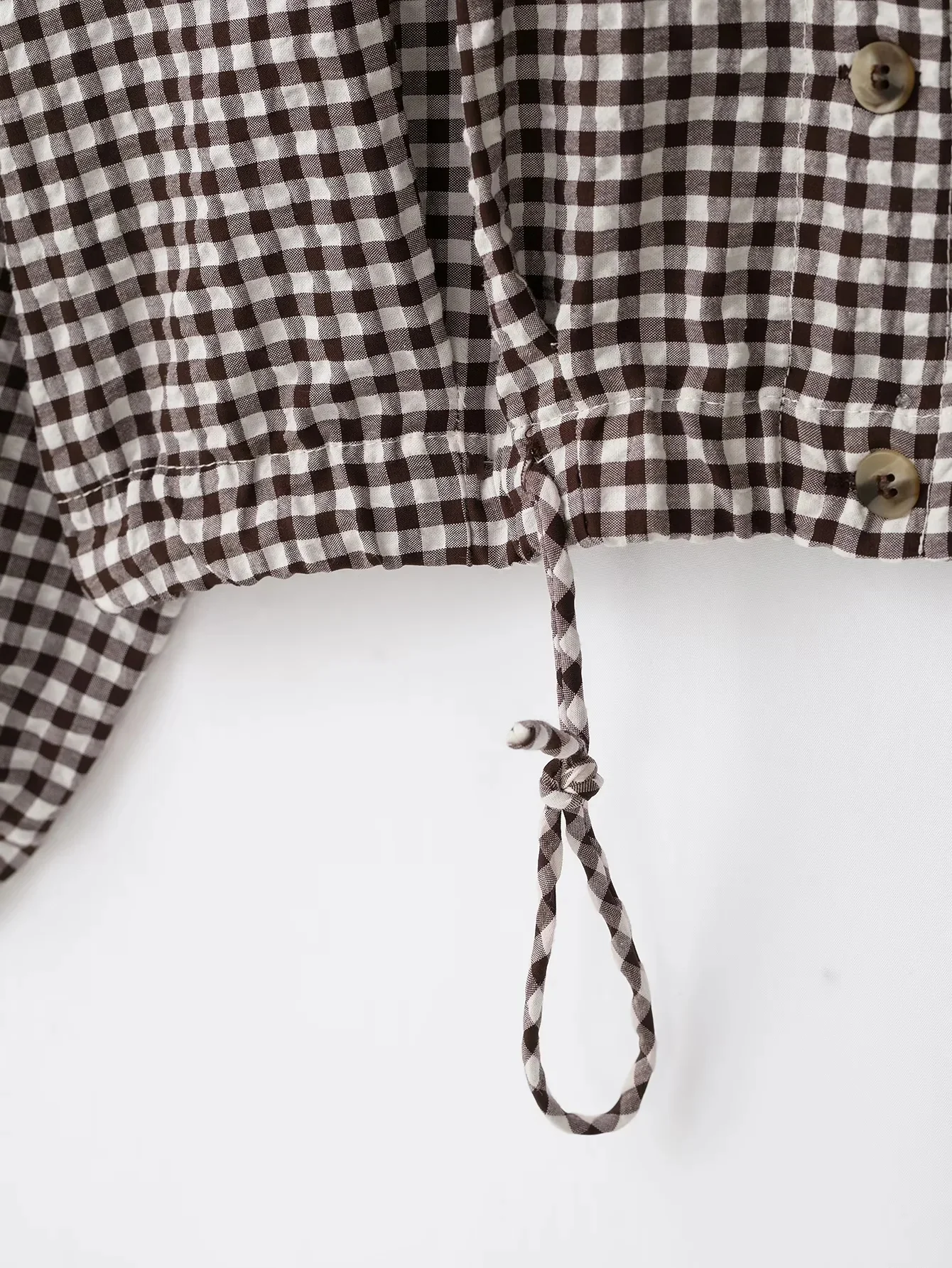 KONDALA Damen Lässige Elegante Karierte Hemdjacke 2026 Frühling Herbst Trendige High-Street Vintage Jacke Vielseitige Pendlerjacke für Damen – Detail 7