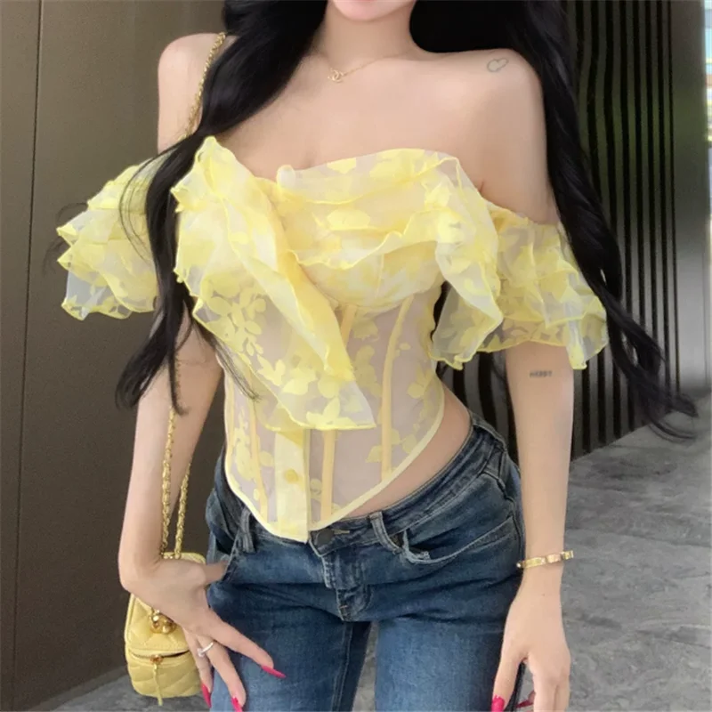 Camicetta Estiva Francese con  - Corset Top Boned recensione e prezzo