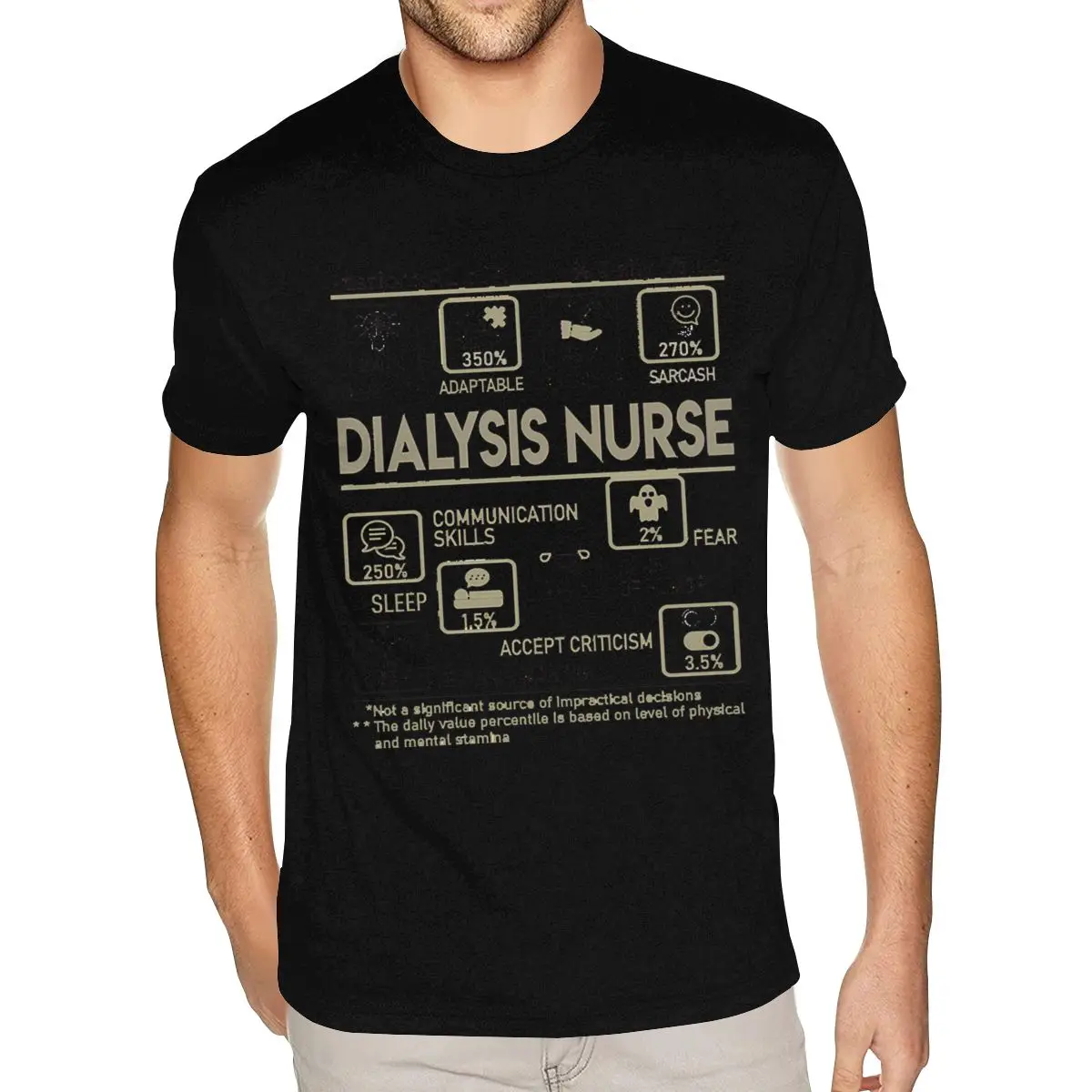 Dialysis Nurse T Shirt Dialysis Nurse T Shirt Multitasking Daily T Shirt Men Cheap Short Sleeves Heavy Cotton O Neck T-Shirts