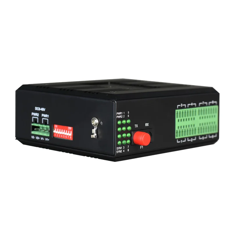 8 منافذ للإغلاق الجاف على محول الألياف الضوئية مع المسلسل