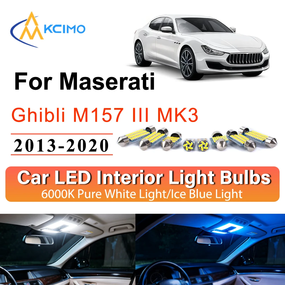 Interior LED Lighting Kit No Wiring For Maserati Ghibli M157 III MK3 2013-2020 Car Lamp Footwell Dash Light Auto Accessories