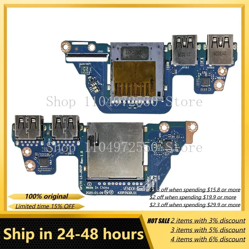 hp-envy-17-cg-17t-cg-tpn-c146-usb-カードリーダー-ls-j501p-ラップトップアクセサリー互換性のあるコンピュータ周辺機器