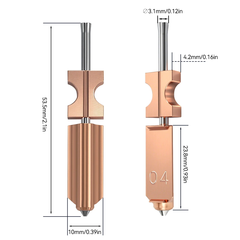 جديد لـ FlashForge Ad5x فوهة تصلب 0.25 0.4 0.6 0.8 Adverturer Ad5x Flashforge الطارد Ad5x Hotend ملحقات الطابعة ثلاثية الأبعاد #3