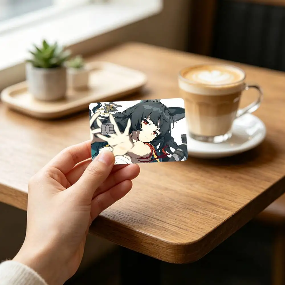 Game ZZZ Z-Zenless Zone Zero-s Card Stickers Credit Card DIY Card Protector Stickers Waterproof Film Skin Cover