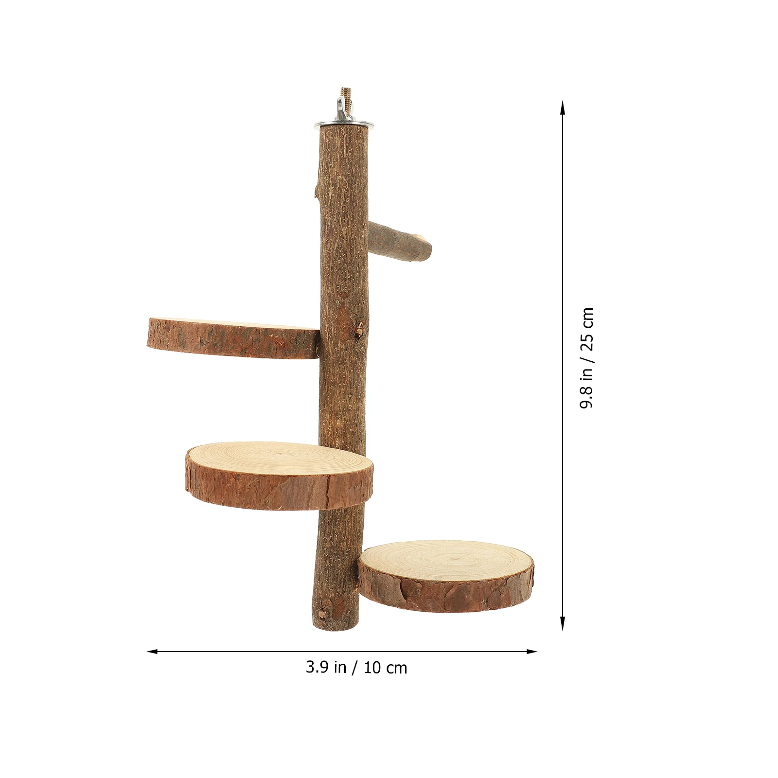 

Wooden Parrot Climbing Board Jumping Stand Durable Bite Resistant Sturdy Structure Natural Texture For Birds Chinchilla
