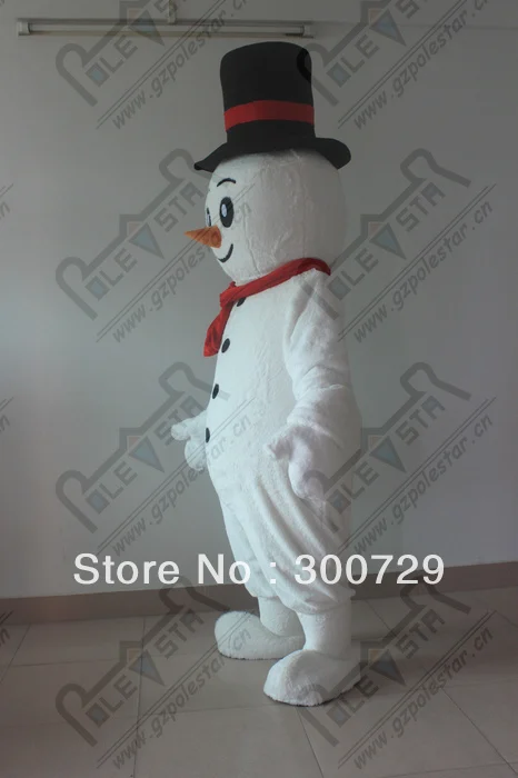 Nieuwe Volwassen Karakter Sneeuwpop Mascotte Kostuum Halloween Kerst Jurk Full Body Props Outfit Mascotte Kostuum