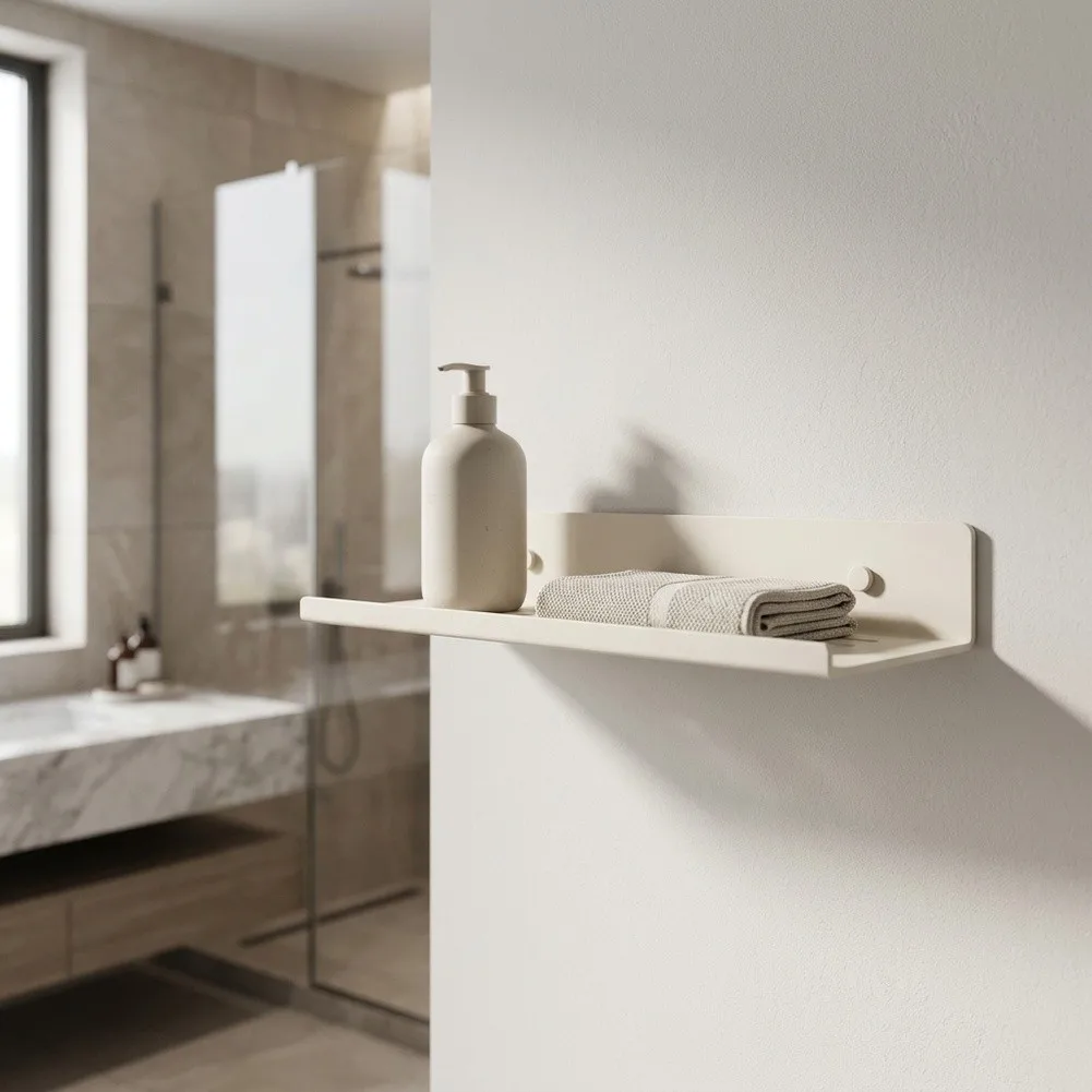 Non Drilling Aluminum Bathroom Rack Space Optimized Design for Compact Living Including Campervans and Studio Apartments