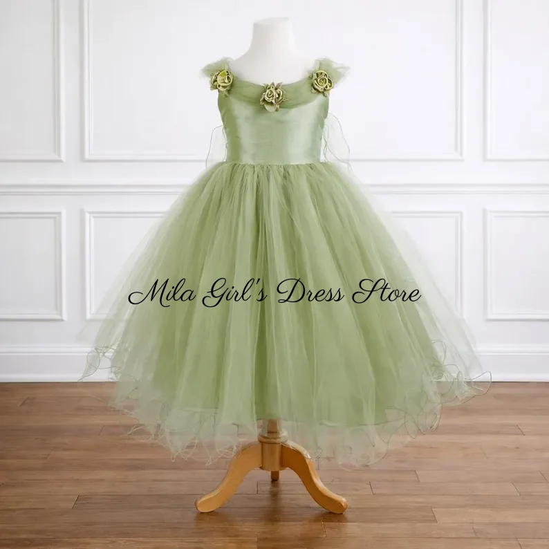 girl's-sage-green-flower-girl-dress-sleeveless-a-line-tulle-princess-birthday-dresses-wedding-party-ball-gown-customized