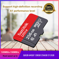 Original SanDisk Ultra Memory Card Micro SD Card 32GB Class 10 MicroSDHC 64GB 128GB 256GB SDXC UHS-I TF Card Read Speed 140Mb/s