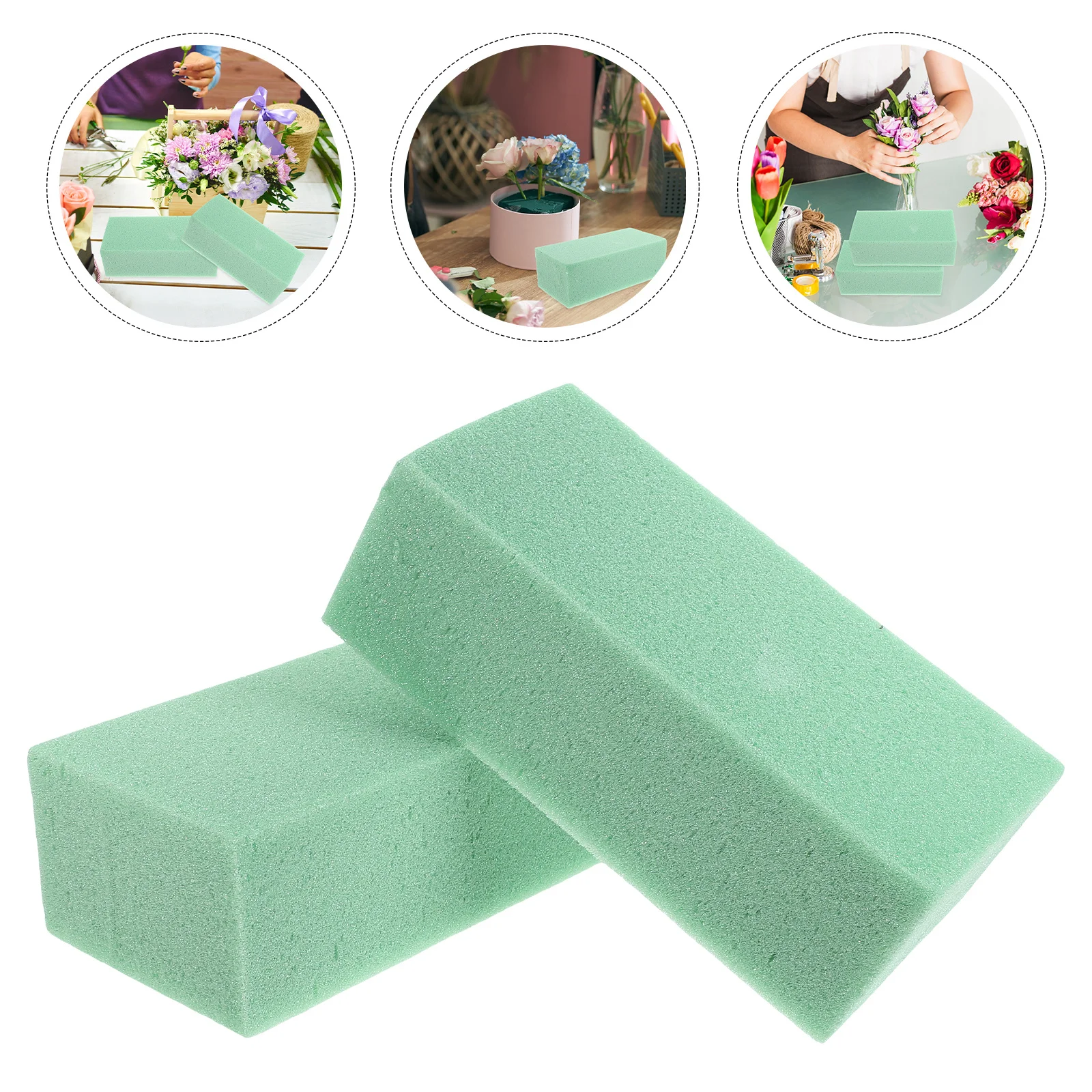 

6pcs Dried Flower Mud High Density Foam Blocks For Diy Floral Arrangement Reusable Craft Foam Board Artificial Flower Supplies