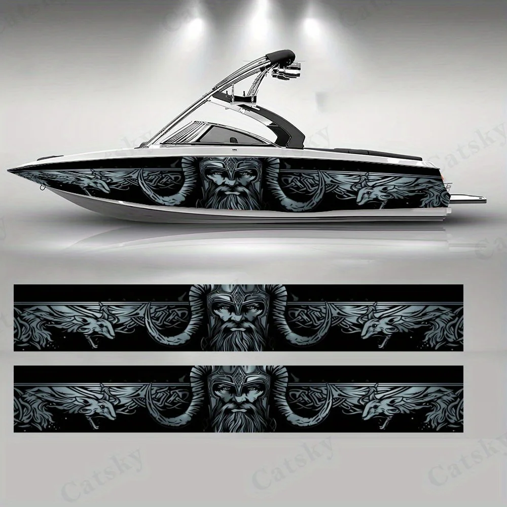 

The Power of Norse Mythology Boat sticker vinyl ship pontoon deck Boat fishing decorative pontoon boats decal