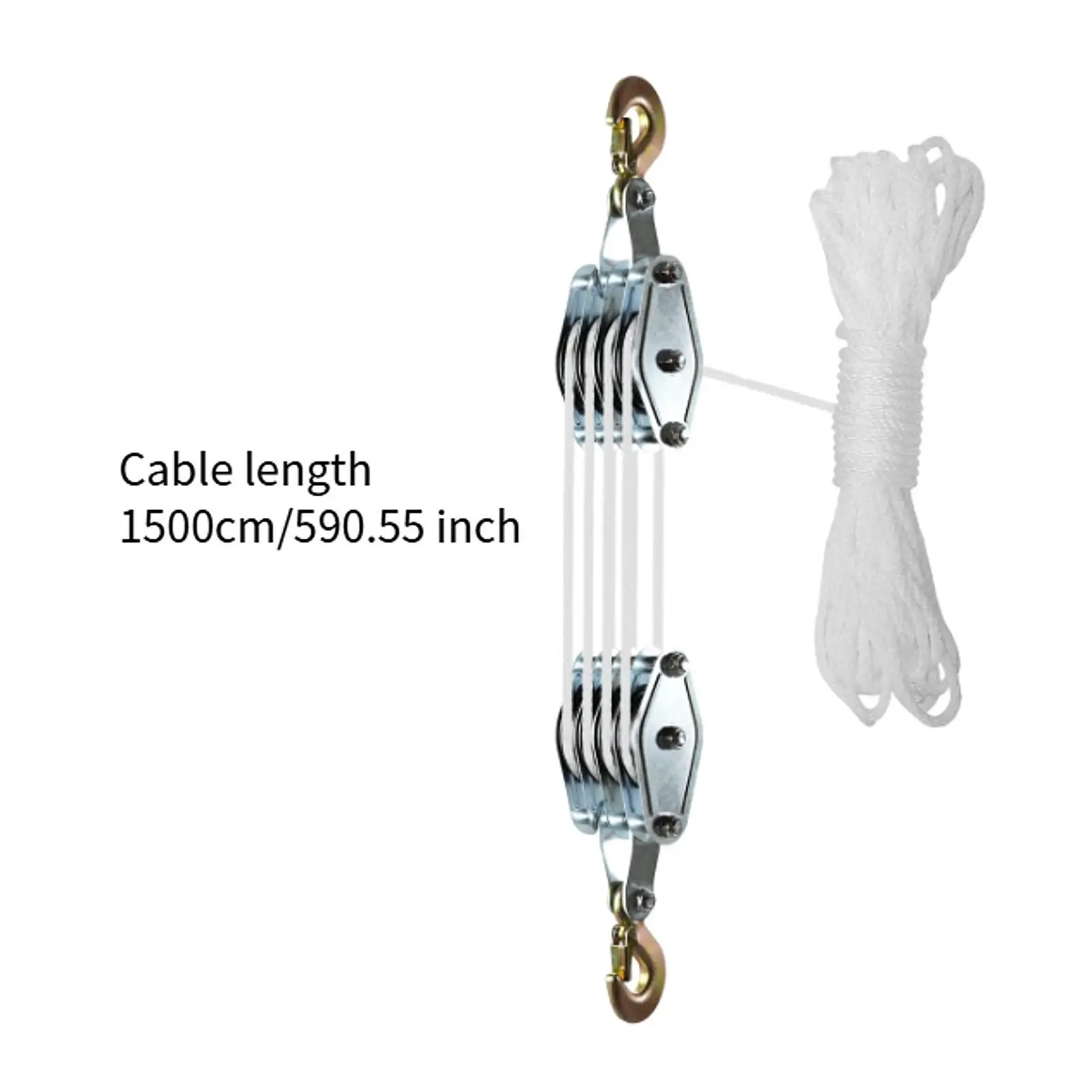Rope Hoist Compact Warehouse for Lifting Heavy Objects Manual Lifting Device