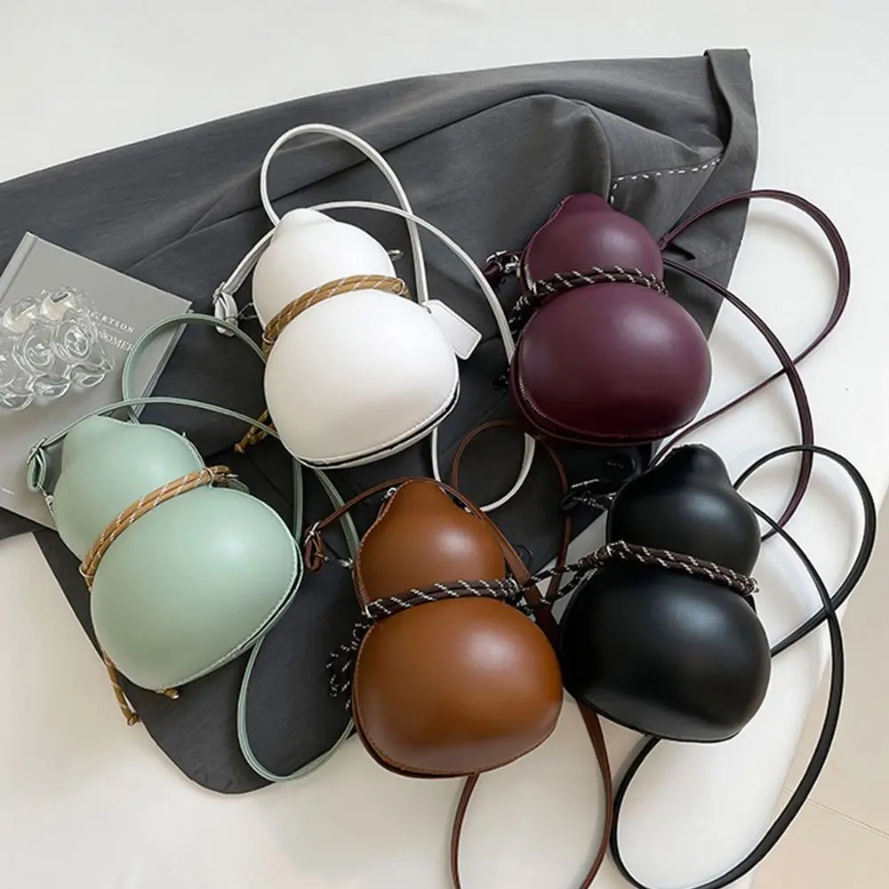 

New Designer Gourd Shoulder Bag Tai Chi Chinese Style Cross Body Bag Leisure Casual Gourd Zipper Bag Handbag